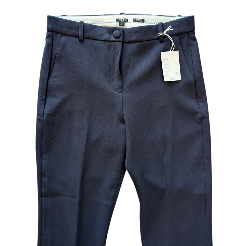 J. Crew High Rise Cameron Pant In Four Season Stretch Navy Blue NWT - Picture 5 of 16